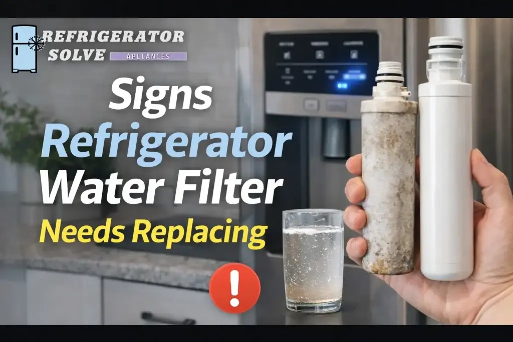 Signs Refrigerator Water Filter Needs Replacing