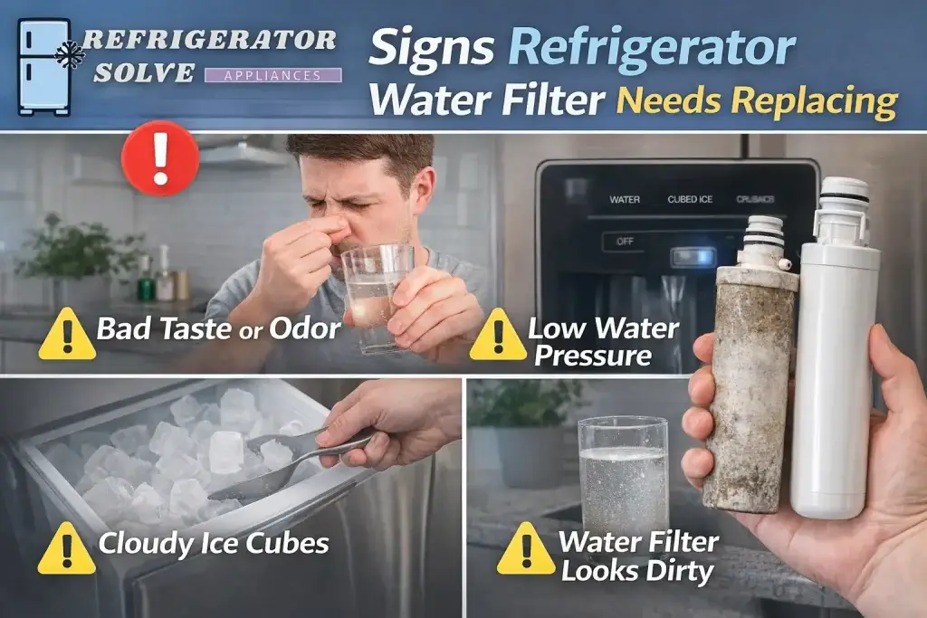Signs Refrigerator Water Filter Needs Replacing