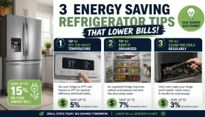 3 Energy Saving Tips for Refrigerator That Lower Bills