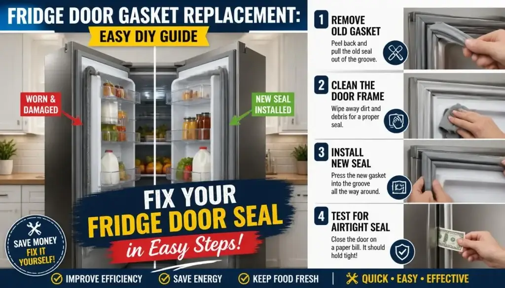 Fridge Door Gasket Replacement Easy DIY Guide to Fix Door Seal Problems