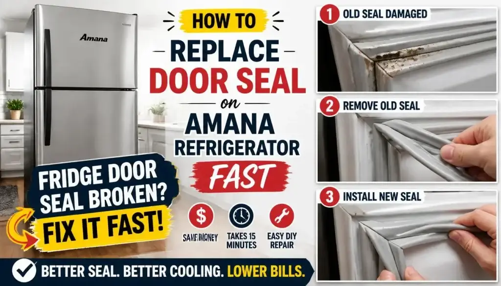 How to Replace Door Seal on Amana Refrigerator Fast