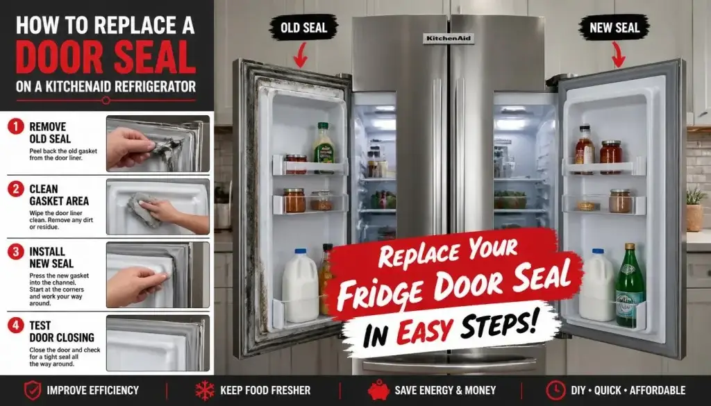 How to Replace a Door Seal on a KitchenAid Refrigerator