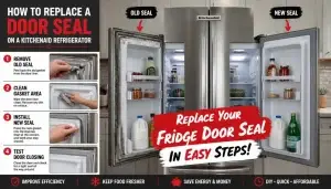 How to Replace a Door Seal on a KitchenAid Refrigerator