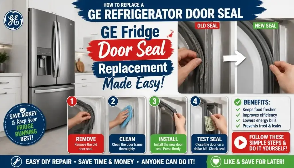 How to Replace a GE Refrigerator Door Seal