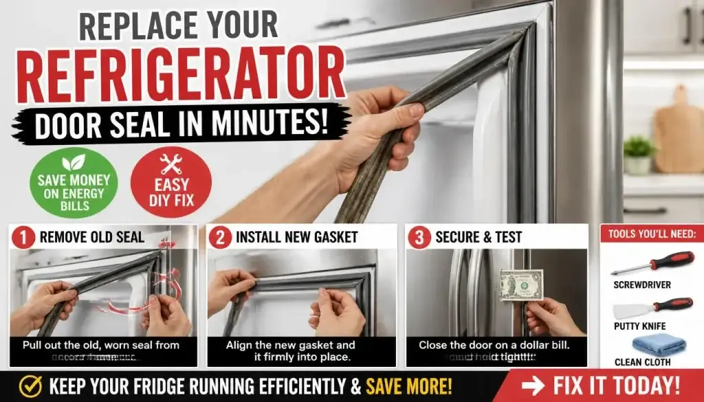 How to Replace a Refrigerator Door Seal
