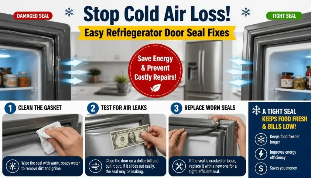 Refrigerator Door Seal Repair
