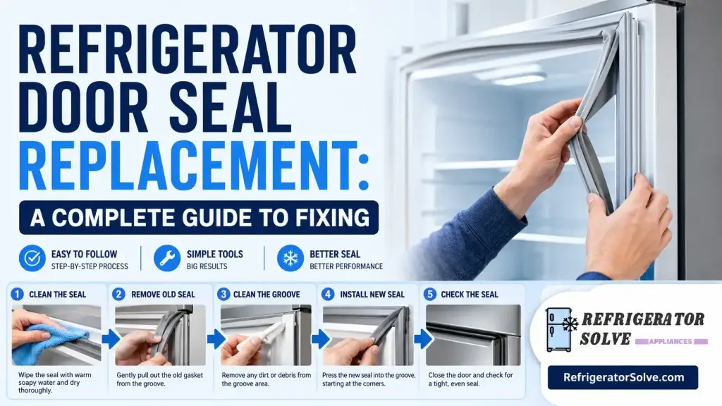 Refrigerator door seal replacement step by step maintenance guide
