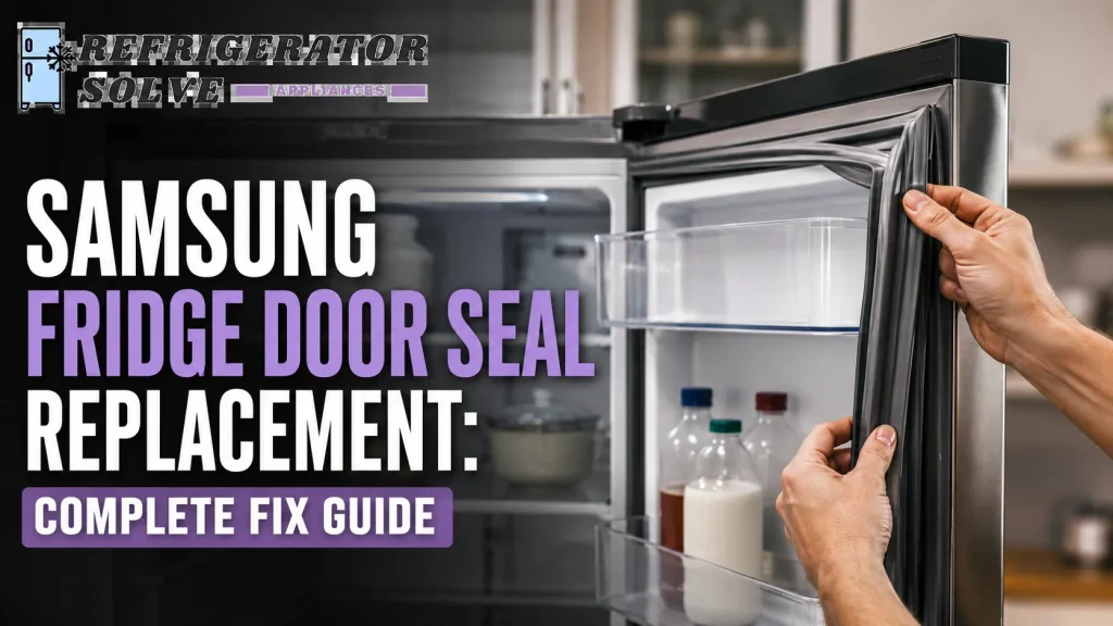 Samsung Fridge Door Seal Replacement
