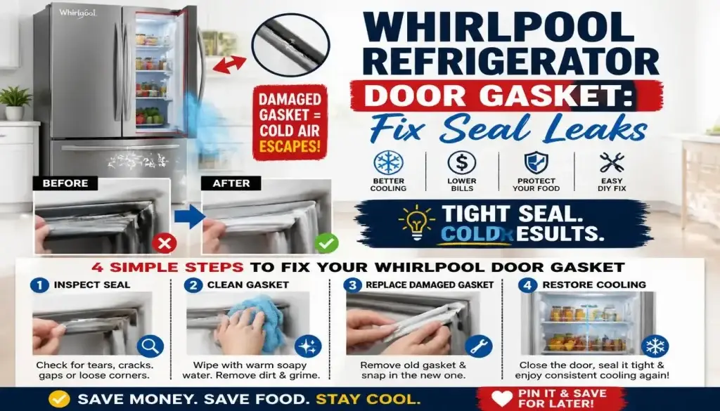 Whirlpool Refrigerator Door Gasket Fix Seal Leaks