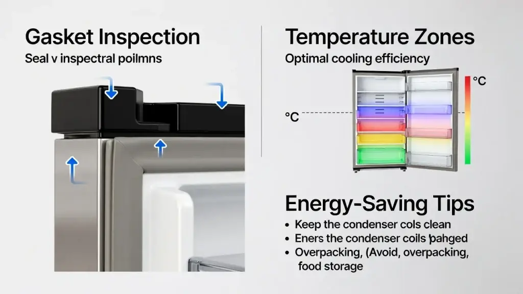 a refrigerator temperature and seal maintenance guide