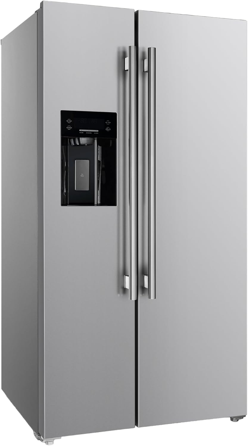 Forno Salerno 36-Inch Stainless Steel Side-by-Side Refrigerator