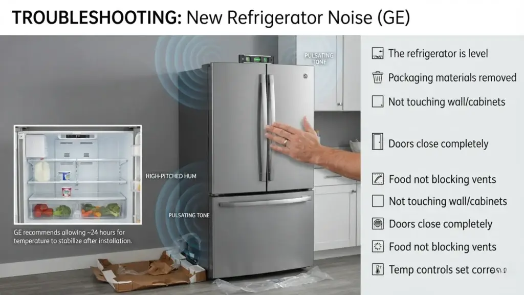 A New Refrigerator Is Producing a High-Pitched or Pulsating Hum