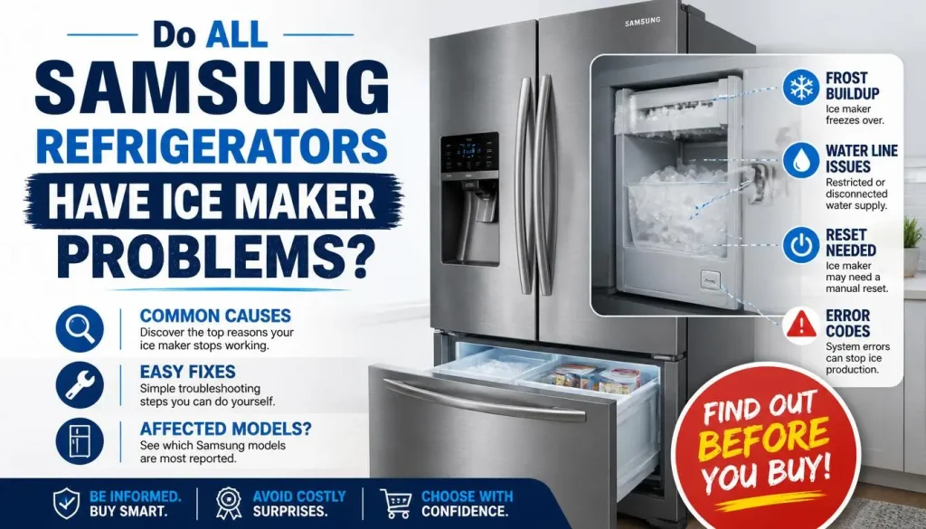 Do All Samsung Refrigerators Have Ice Maker Problems