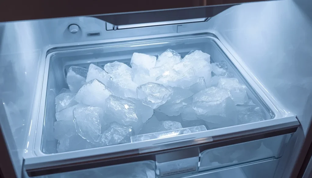 Reseat the Ice Bin and Clear Ice Clumps