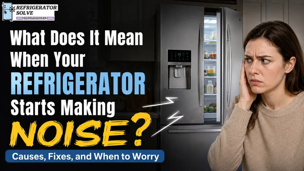 What Does It Mean When Your Refrigerator Starts Making Noise