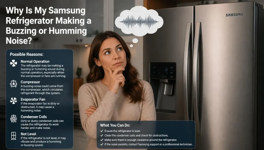 Why Is My Samsung Refrigerator Making a Buzzing or Humming Noise