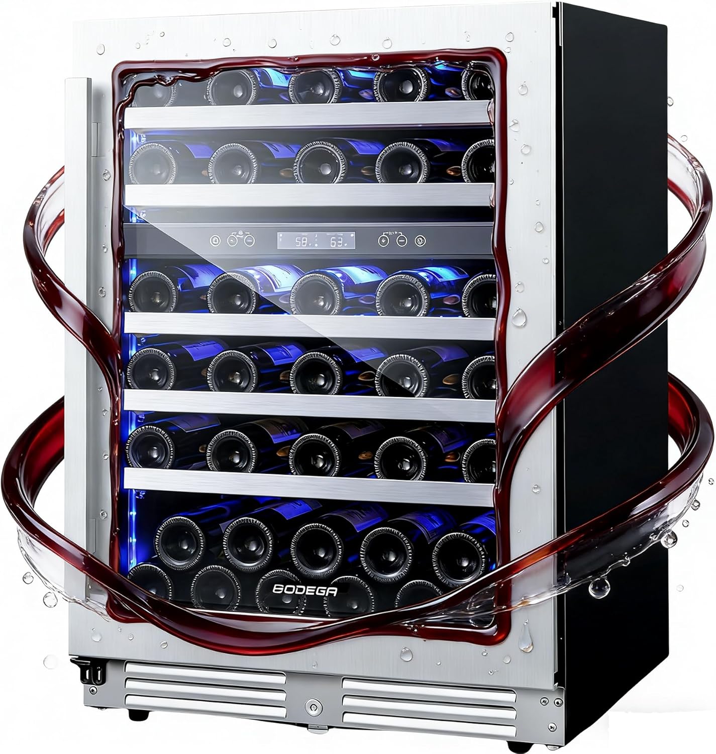 BODEGA COOLER 56-Bottle Dual Zone Wine Refrigerator