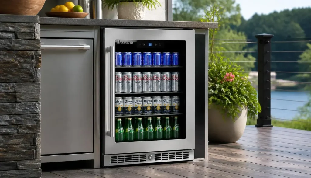 Antarctic Star 24 Inch Outdoor Beverage Refrigerator