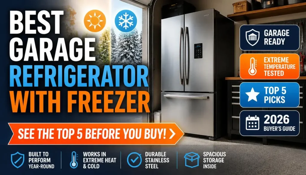 Best Garage Refrigerator With Freezer 5 Reliable Picks for 2026