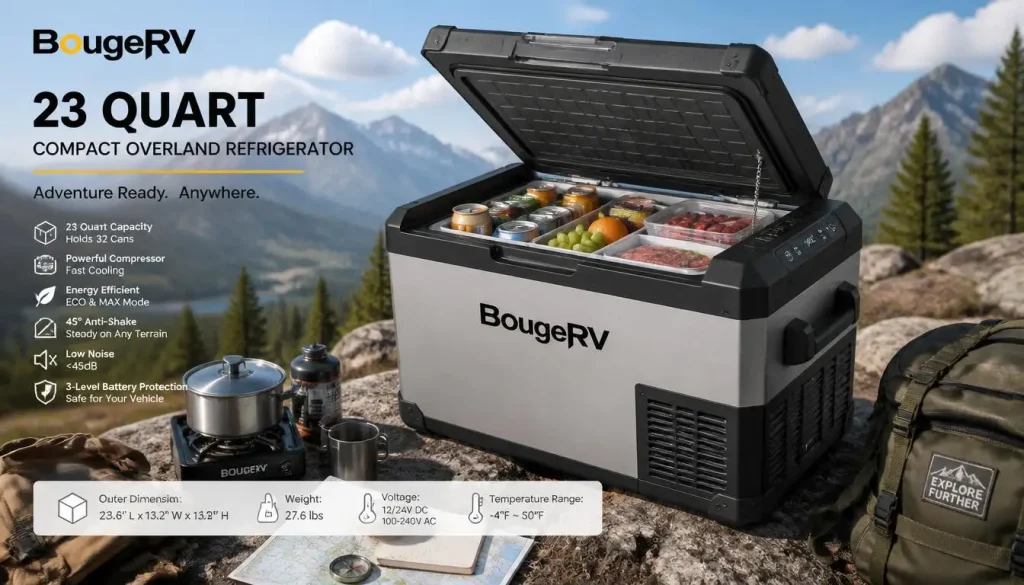 BougeRV 23 Quart – Best Compact Overland Refrigerator