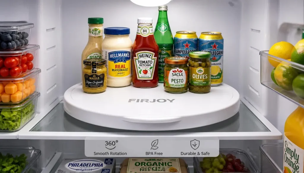 FIRJOY Lazy Susan Turntable for Refrigerator