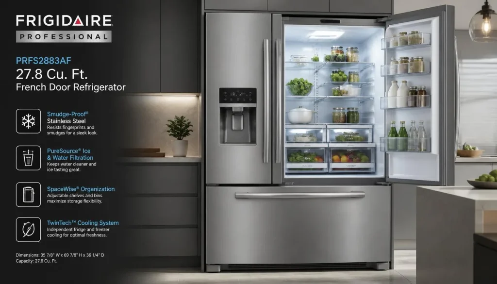 Frigidaire Professional PRFS2883AF 27.8 Cu. Ft. French Door Refrigerator