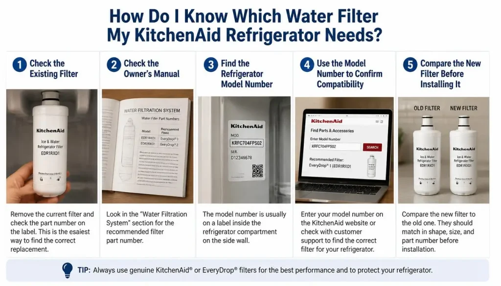 How Do I Know Which Water Filter My KitchenAid Refrigerator Needs?