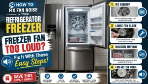 How to Fix Fan Noise in Freezer Compartment of Refrigerator