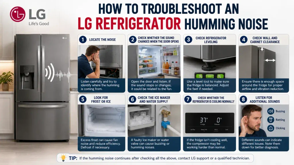 How to Troubleshoot an LG Refrigerator Humming Noise