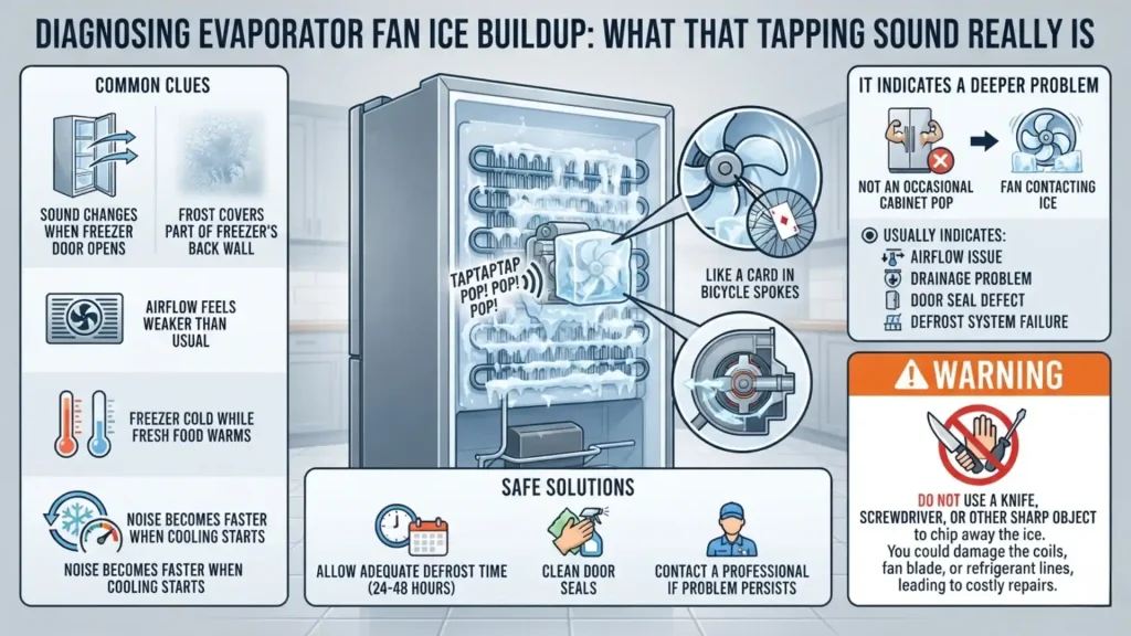 Ice Buildup Around the Evaporator Fan