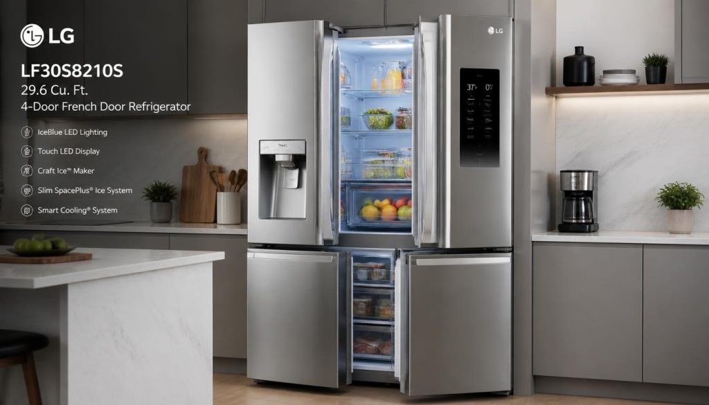 LG LF30S8210S 29.6 Cu. Ft. 4-Door French Door Refrigerator