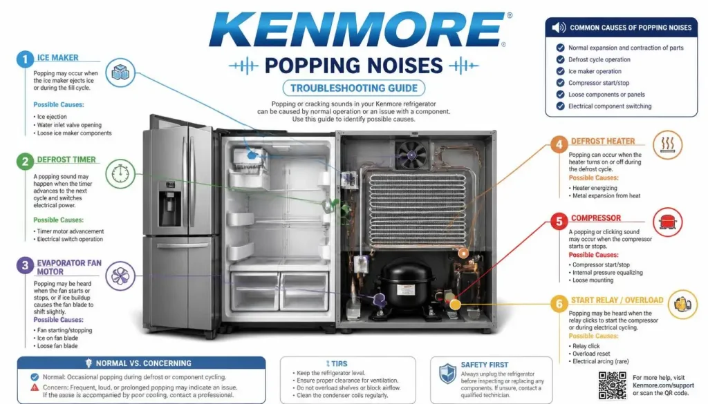 What Causes a Kenmore Refrigerator to Make Popping Noises