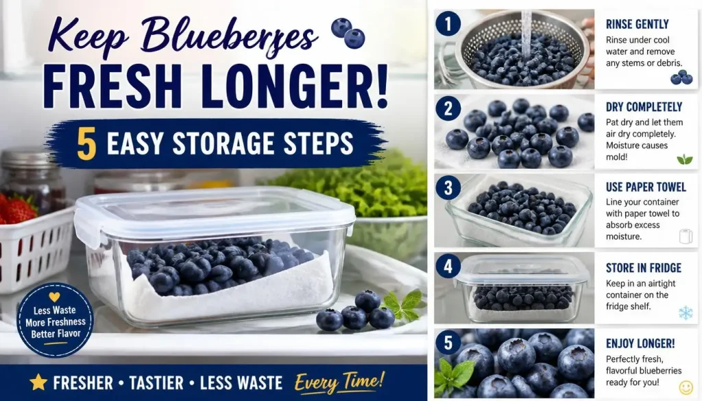 Best Way to Store Blueberries in the Refrigerator