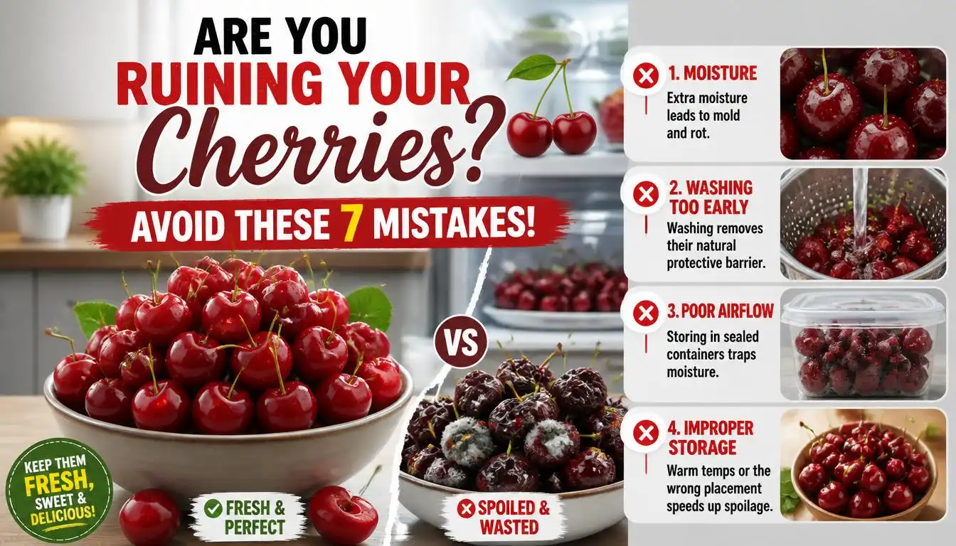Common Mistakes That Make Cherries Spoil Faster