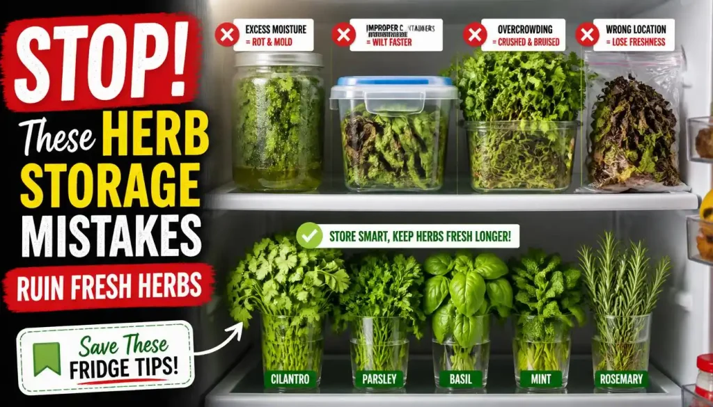 Common Mistakes When Storing Fresh Herbs
