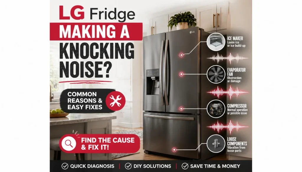 Common Reasons Your LG Refrigerator Is Making a Knocking Noise