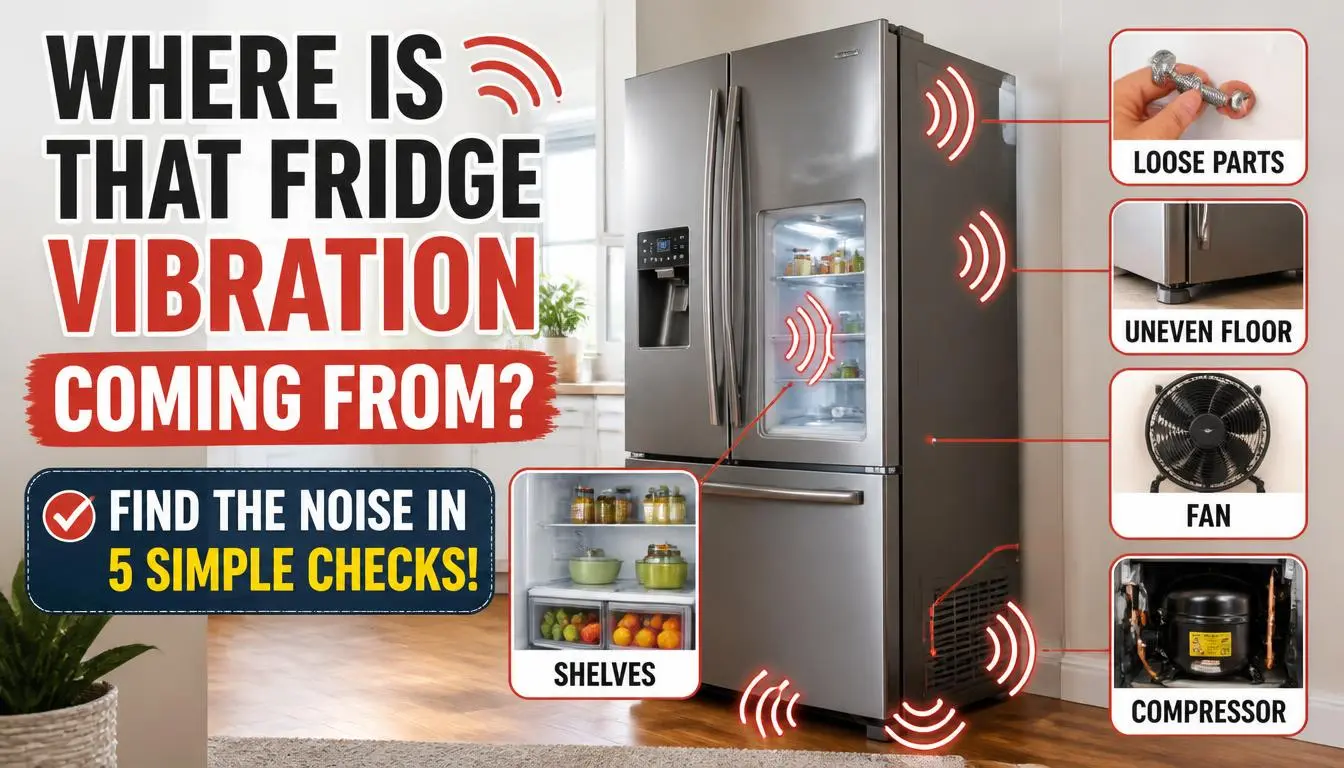 How to Find Where the Refrigerator Vibration Noise Is Coming From