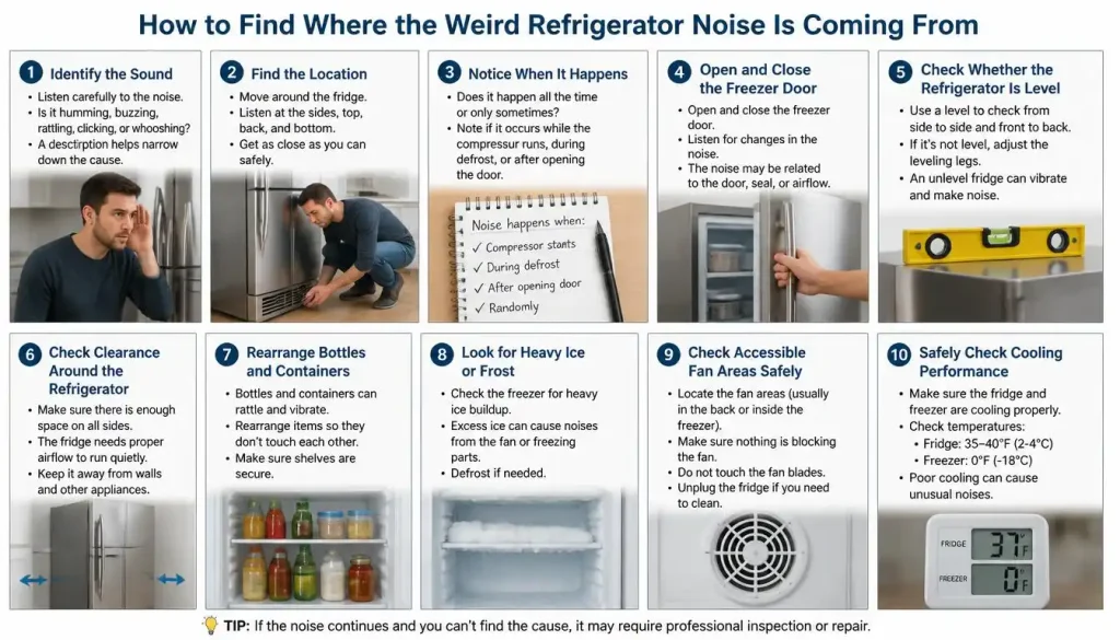 How to Find Where the Weird Refrigerator Noise Is Coming From