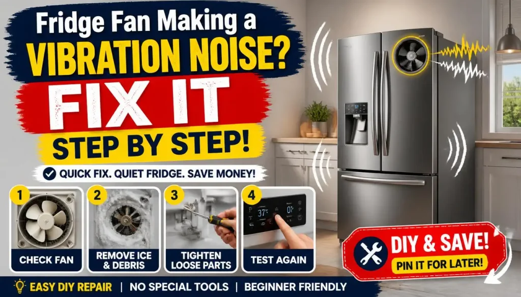 How to Fix Refrigerator Fan Vibration Noise Step by Step
