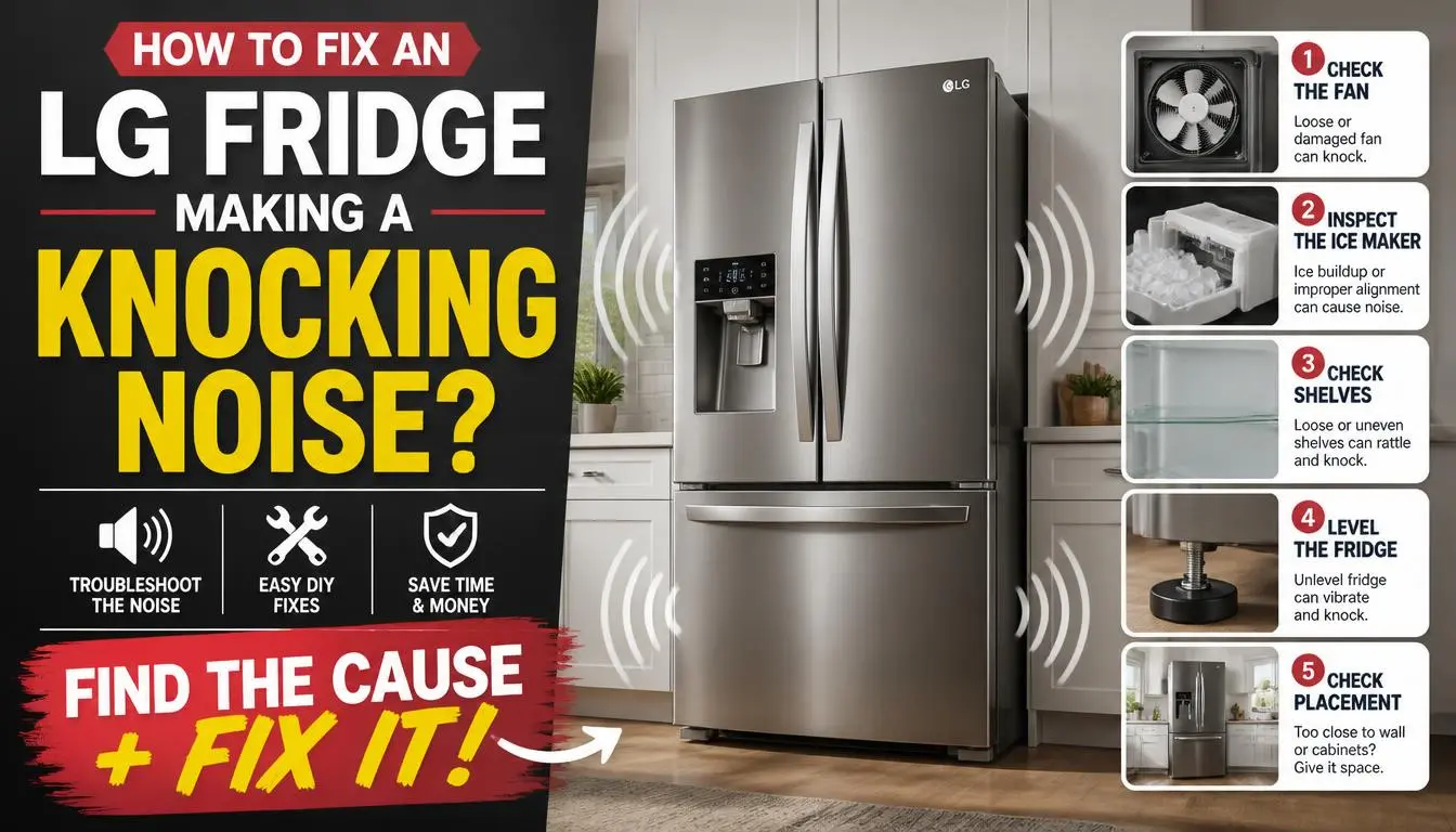 How to Fix an LG Refrigerator Making a Knocking Noise