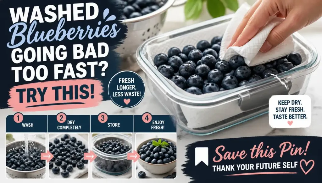 How to Store Blueberries After Washing
