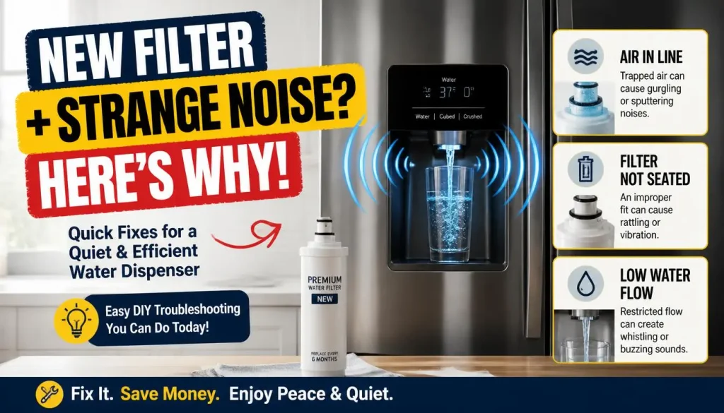 Why Is My Refrigerator Water Dispenser Making Noise After Changing the Filter