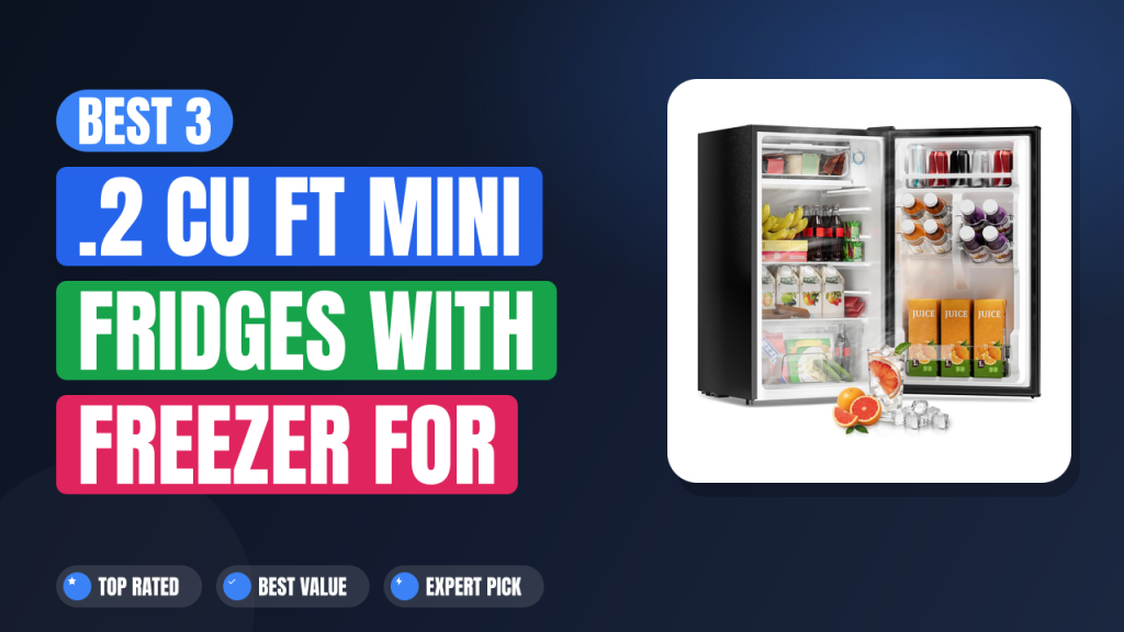 Best 3.2 Cu Ft Mini Fridges with Freezer for Small Spaces