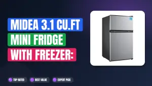 Midea 3.1 Cu.ft Mini Fridge with Freezer: Best Small-Space