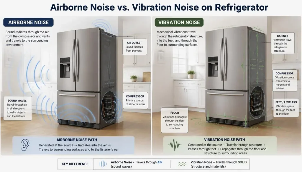 Airborne Noise vs. Vibration Noise