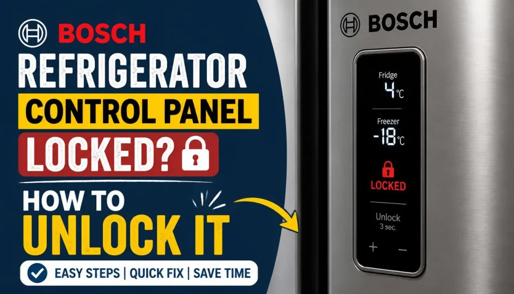 Bosch Refrigerator Control Panel Locked How to Unlock It