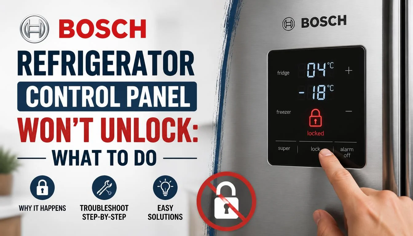 Bosch Refrigerator Control Panel Won't Unlock What to Do