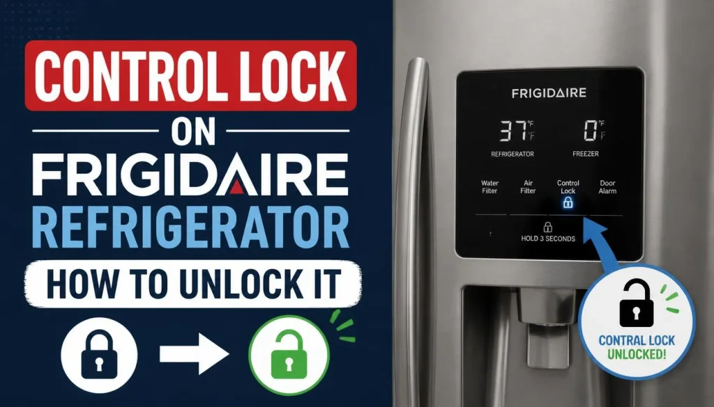 Control Lock on Frigidaire Refrigerator