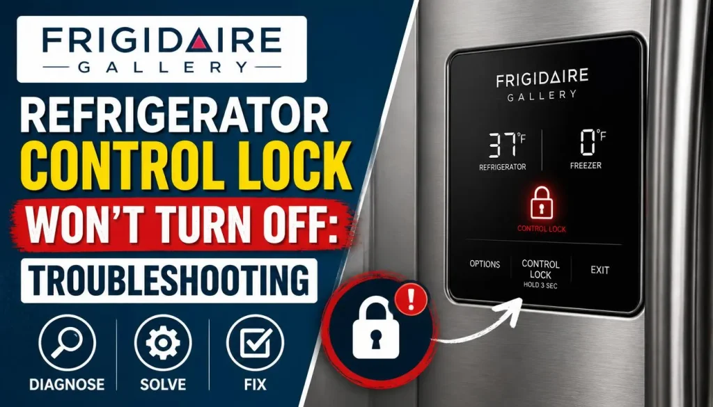 Frigidaire Gallery Refrigerator Control Lock Won't Turn Off Troubleshooting