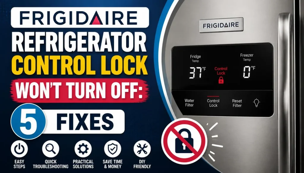 Frigidaire Refrigerator Control Lock Won't Turn Off: 5 Fixes